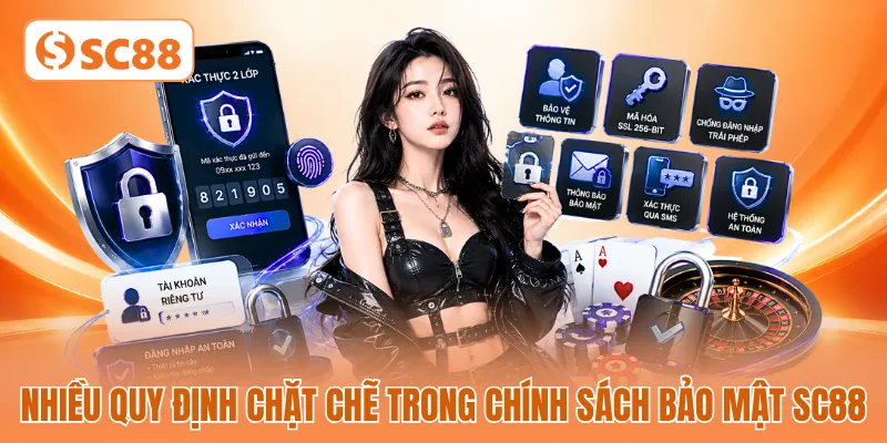 Nhiều quy định chặt chẽ trong chính sách bảo mật SC88 Nhiều quy định chặt chẽ trong chính sách bảo mật SC88